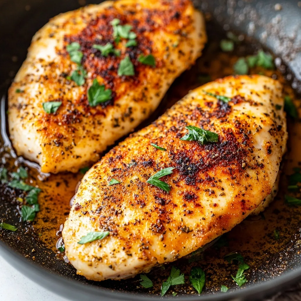 Pan Fried Chicken: The Best Crispy & Juicy Recipe You’ll Ever Try 5 pan fried chicken breasts with golden crust in skillet