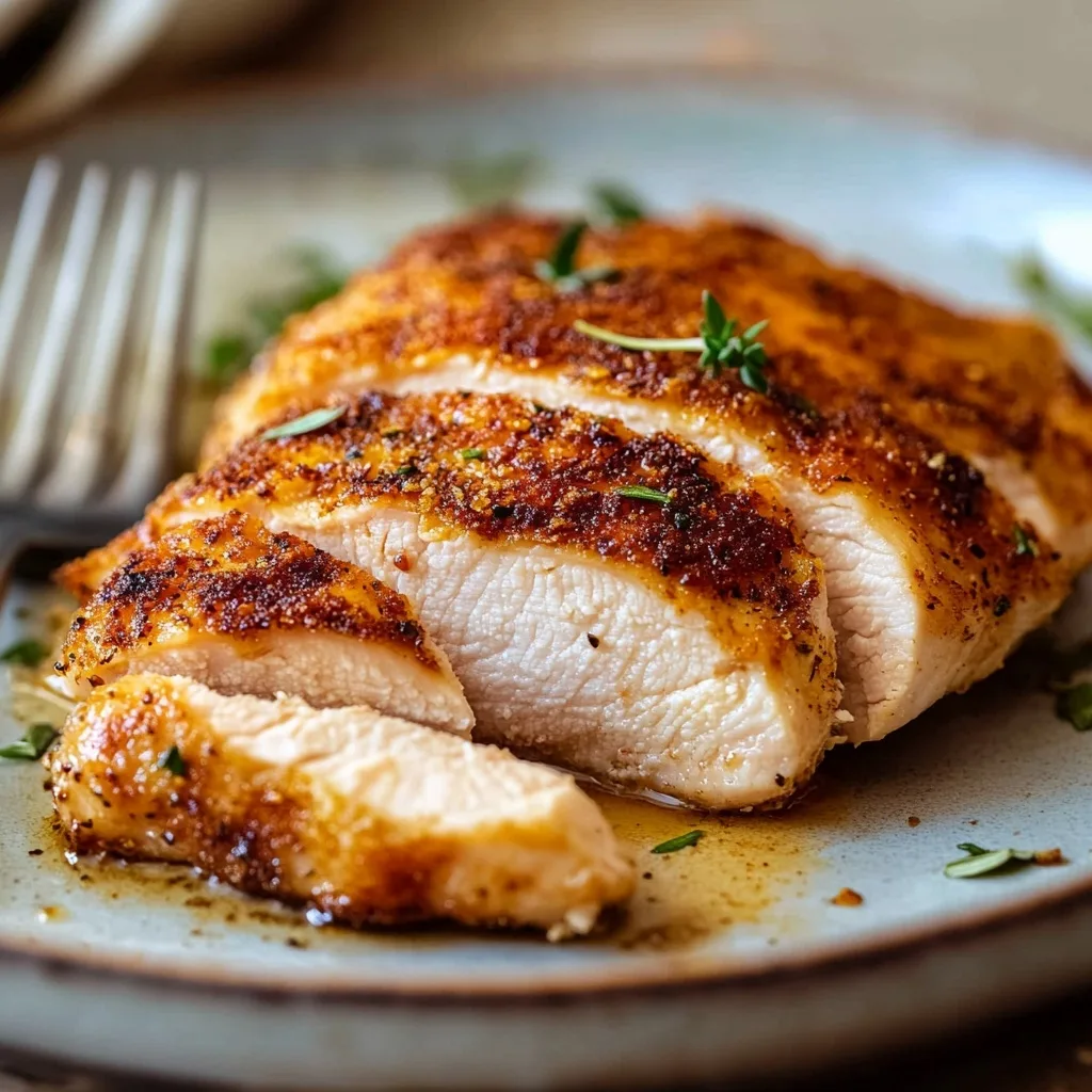 Pan Fried Chicken: The Best Crispy & Juicy Recipe You’ll Ever Try 8 sliced pan fried chicken showing juicy inside and crispy golden crust