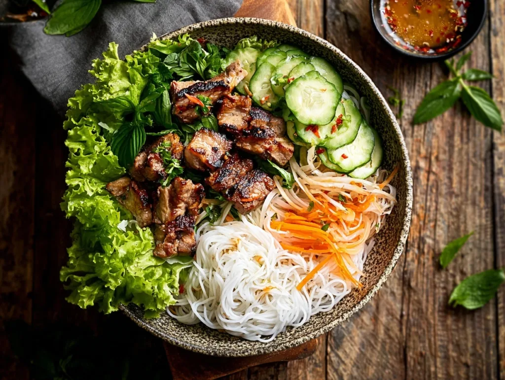 How to Cook Vermicelli Noodles for Rice Paper Rolls 10 Vietnamese vermicelli noodle bowl with grilled pork and vegetables