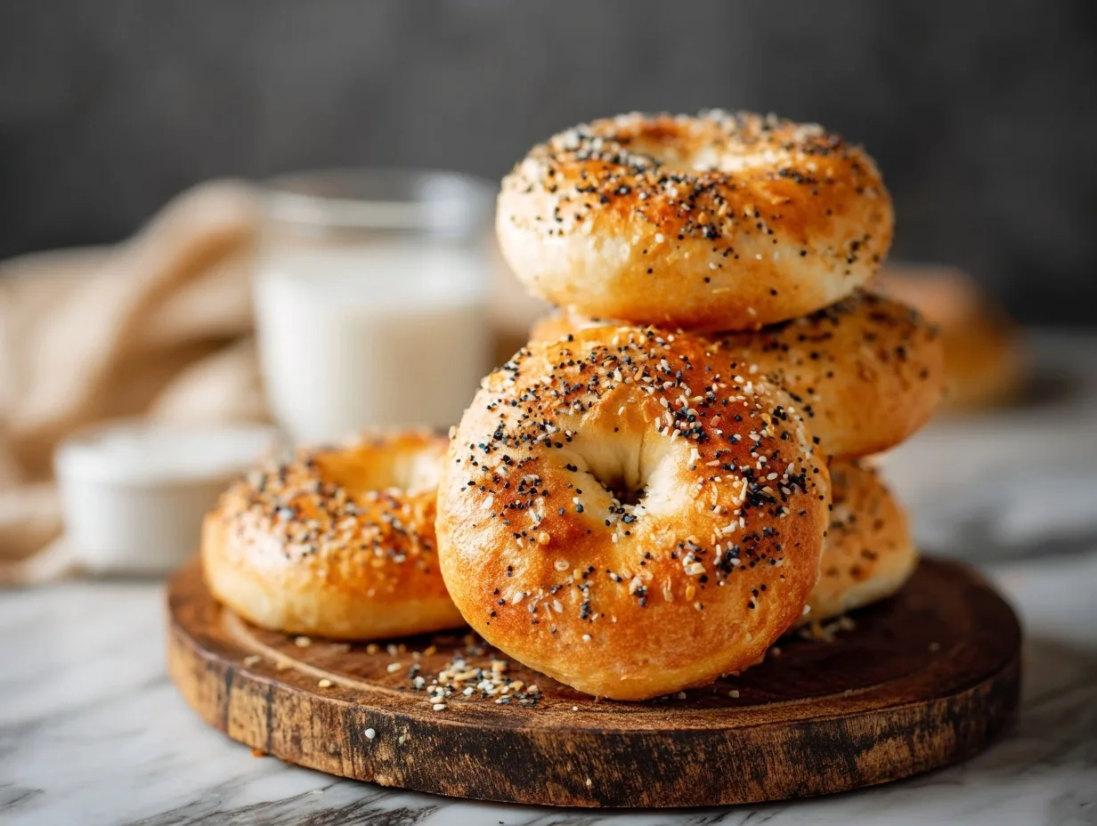 Home 24 3-Ingredient Protein Bagels (30g Protein Each!)