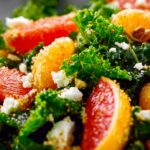Winter Citrus & Kale Salad That’ll Power Your Day – Fresh, Fast, and Protein-Packed 9 Macro view of winter citrus and kale salad with orange, grapefruit, and feta