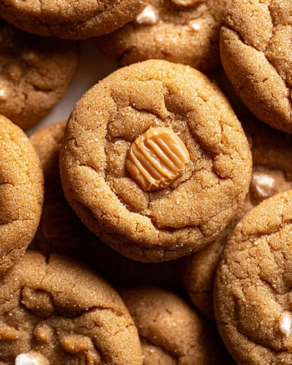 Warm and chewy cookie butter cookies ready to enjoy on a cozy night.