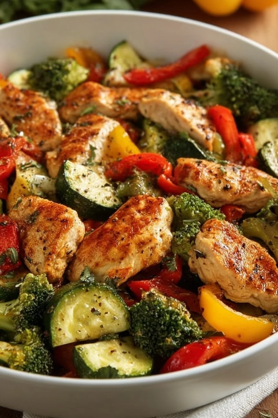 Air Fryer Chicken Breasts with Vegetables 6 Air Fryer Chicken Breasts with Vegetables