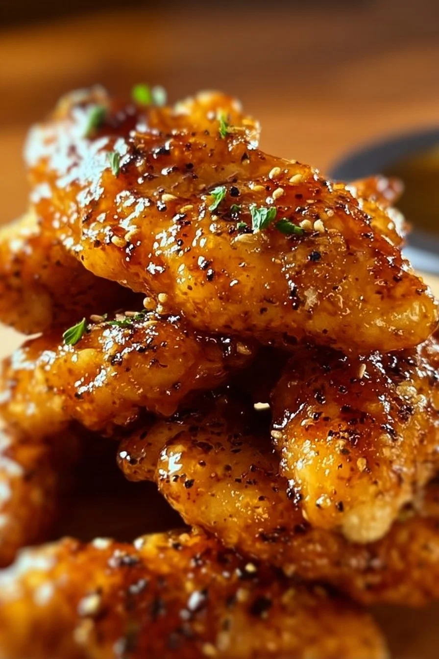 Air Fryer Honey Butter Garlic Chicken Tenders
