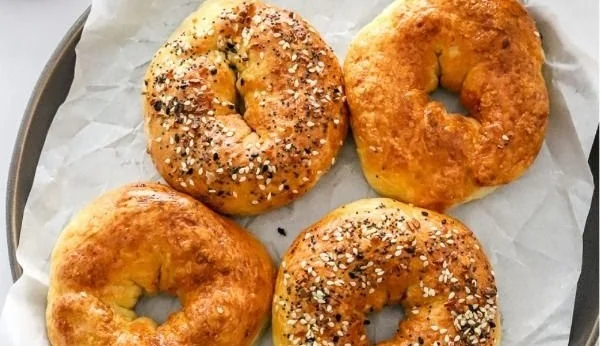 Air Fryer Protein Bagels
