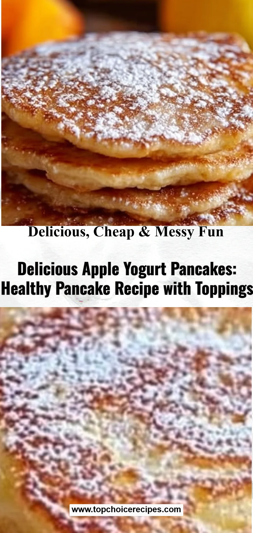 Apple Yogurt Pancakes