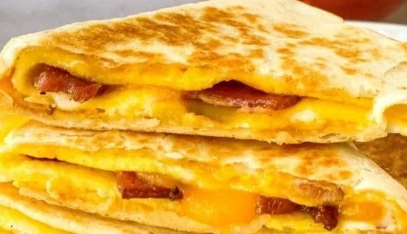 Bacon, Egg, and Cheese Breakfast Quesadilla