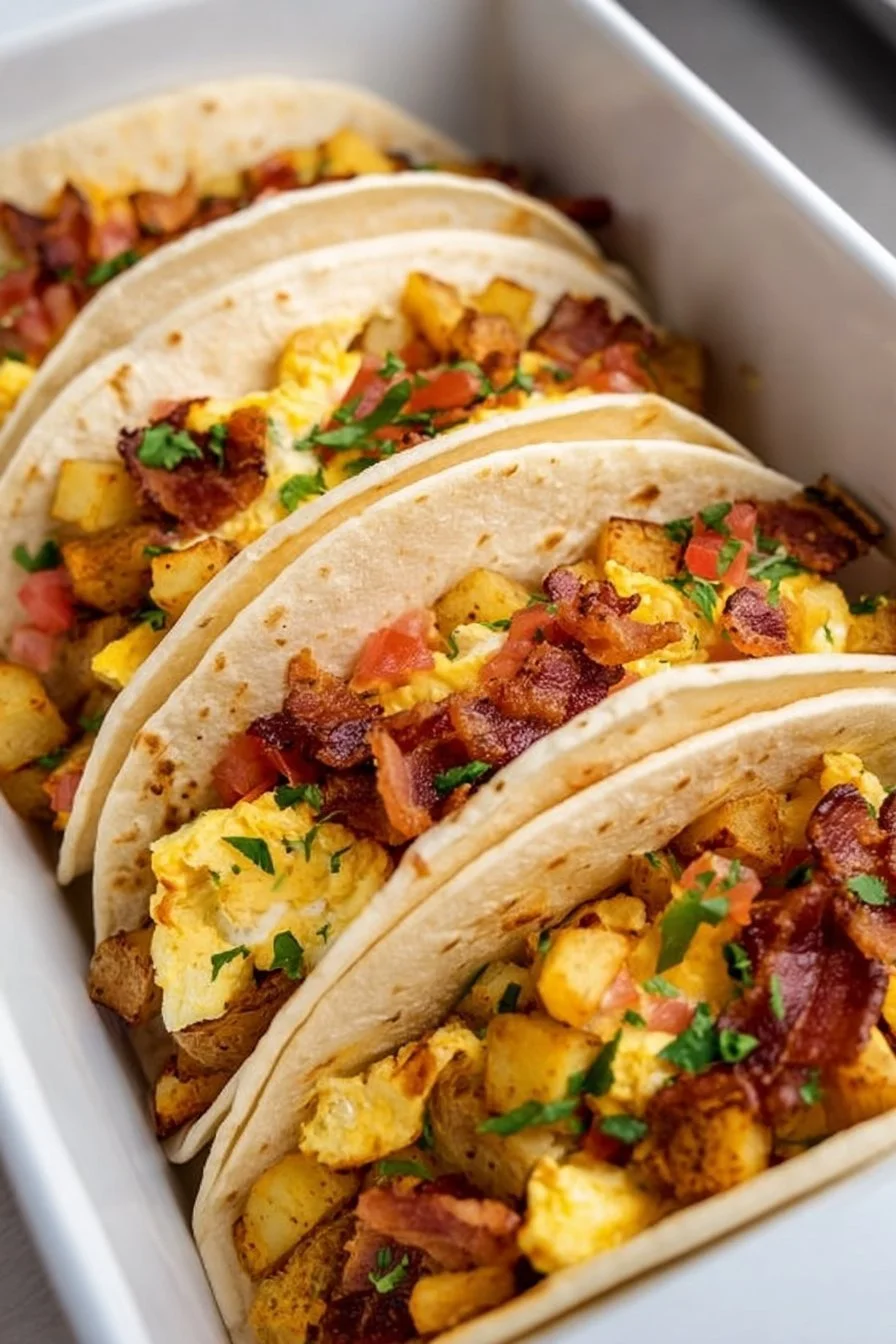 Baked Breakfast Tacos 7 Baked Breakfast Tacos