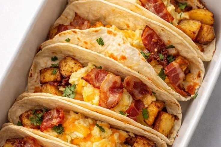 Baked Breakfast Tacos 8 Baked Breakfast Tacos