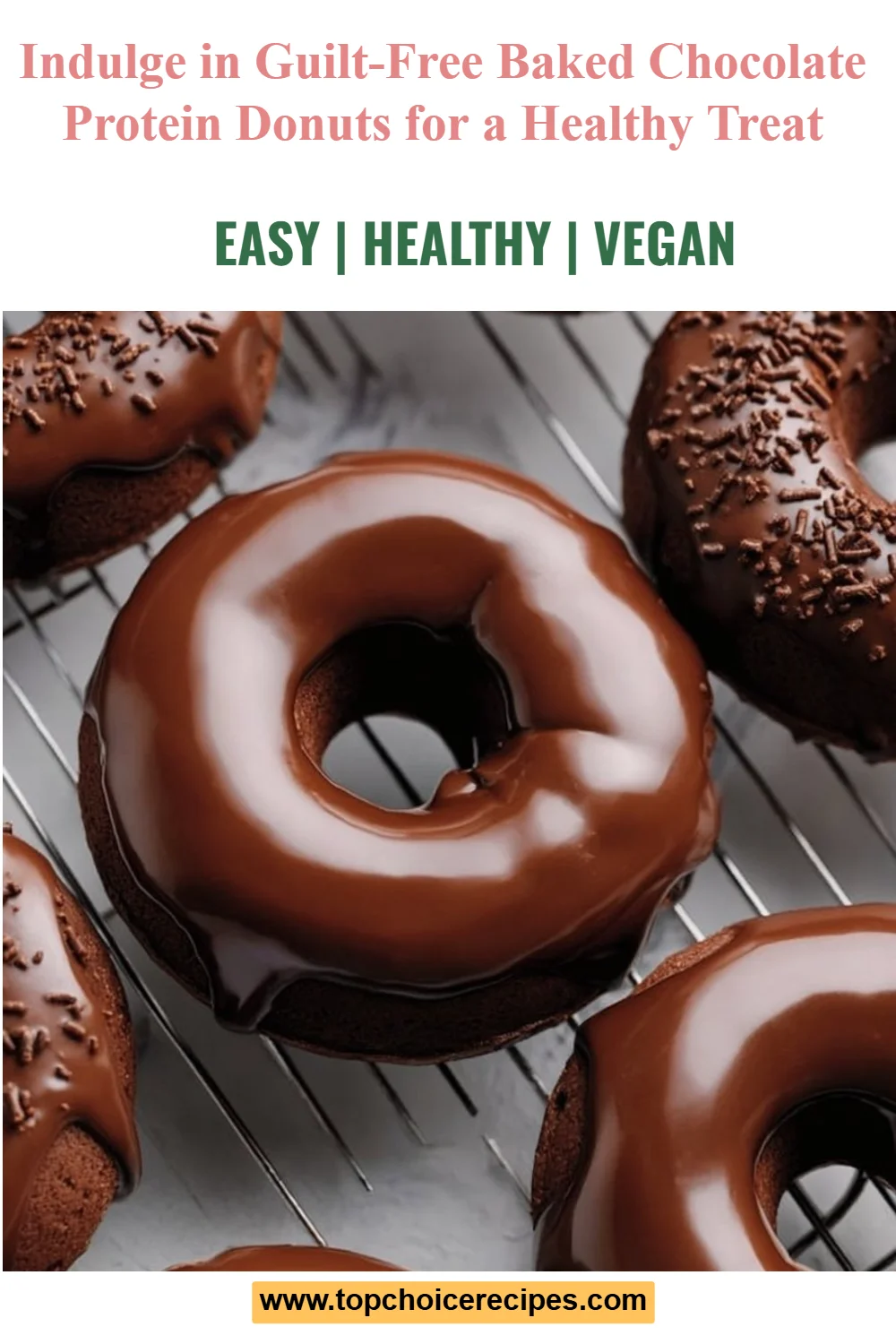 Baked Chocolate Protein Donuts
