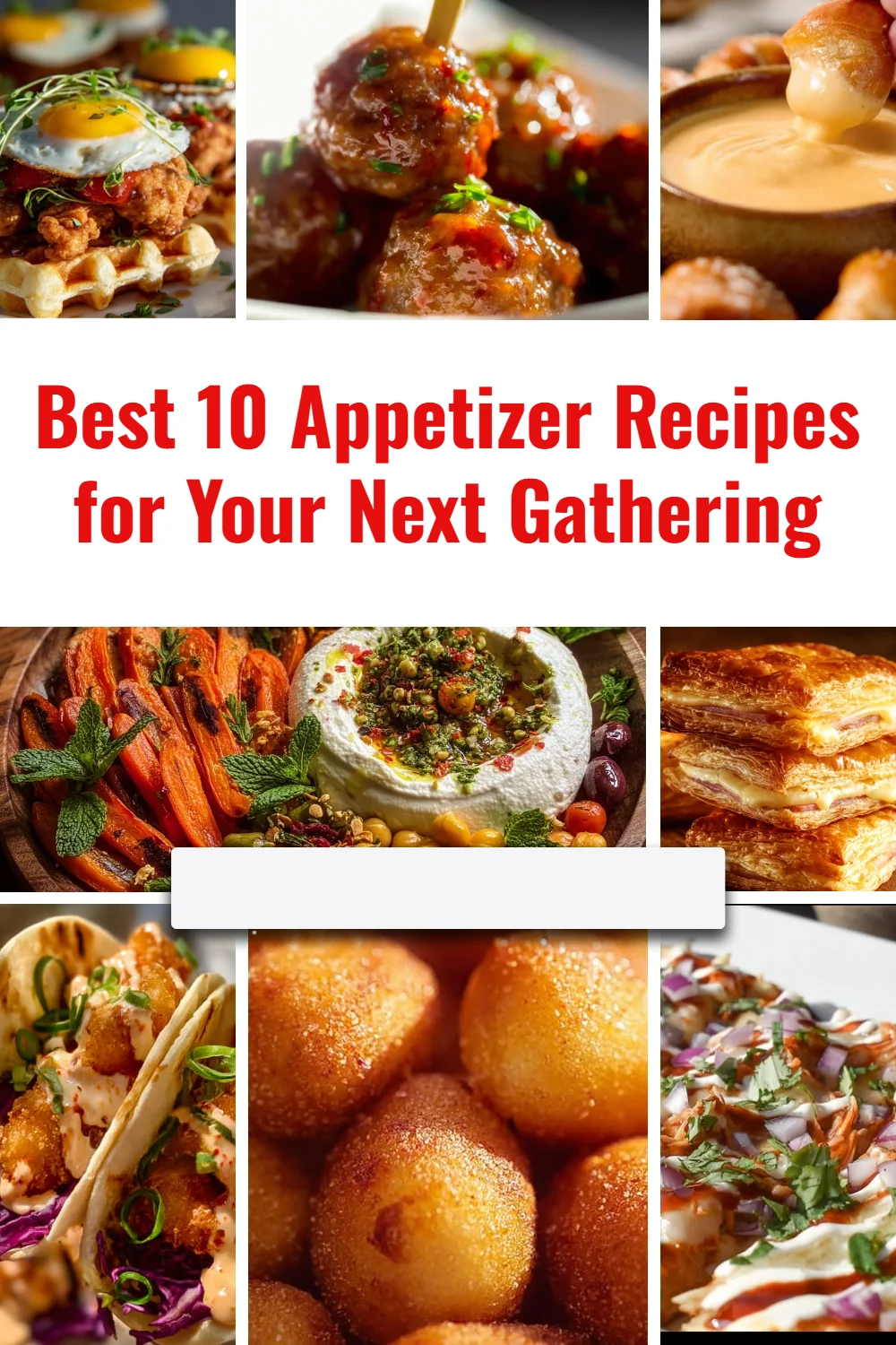 Delicious appetizer recipes for your next gathering