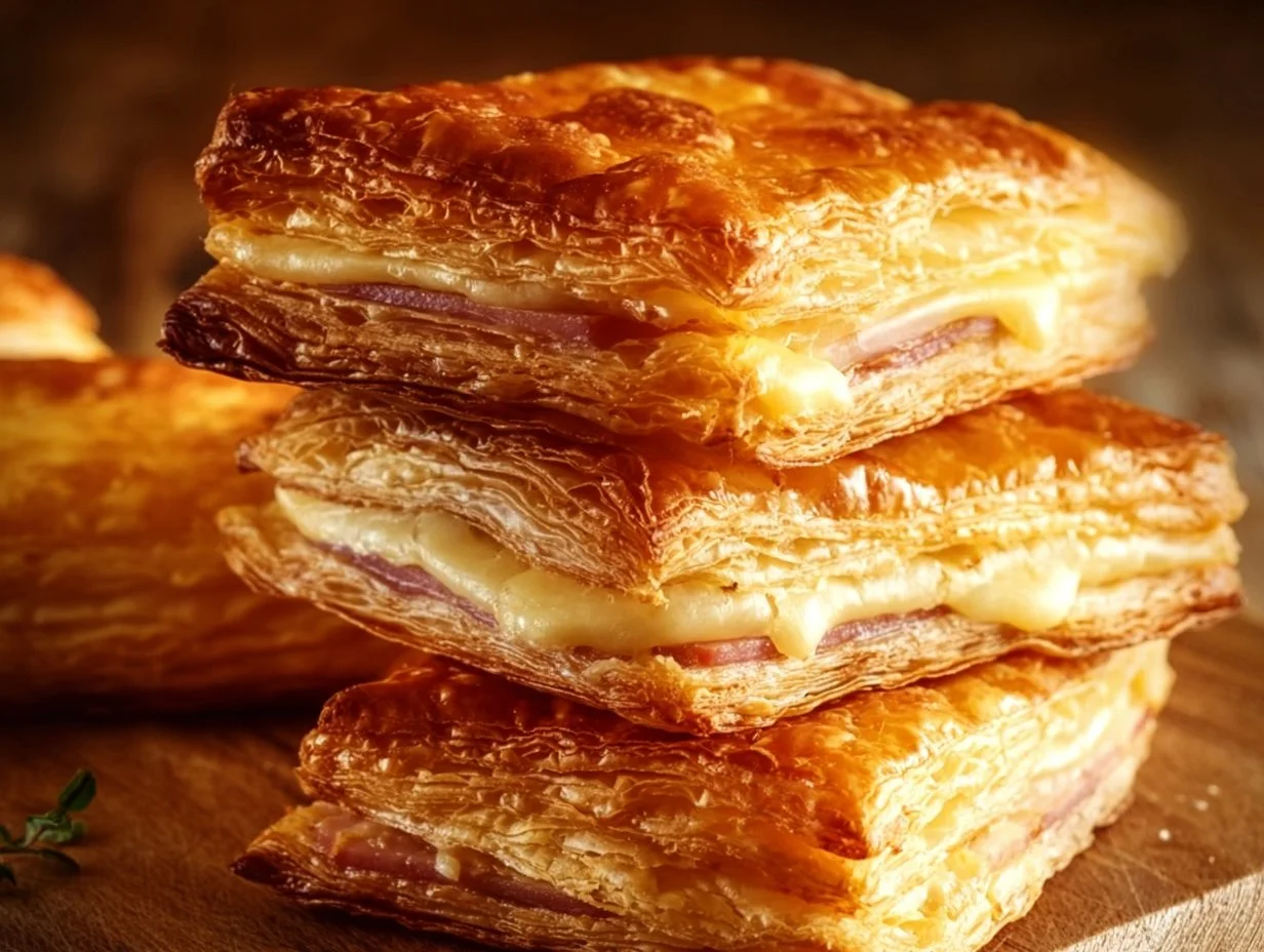 Ham & Cheese Puff Pastry Bites