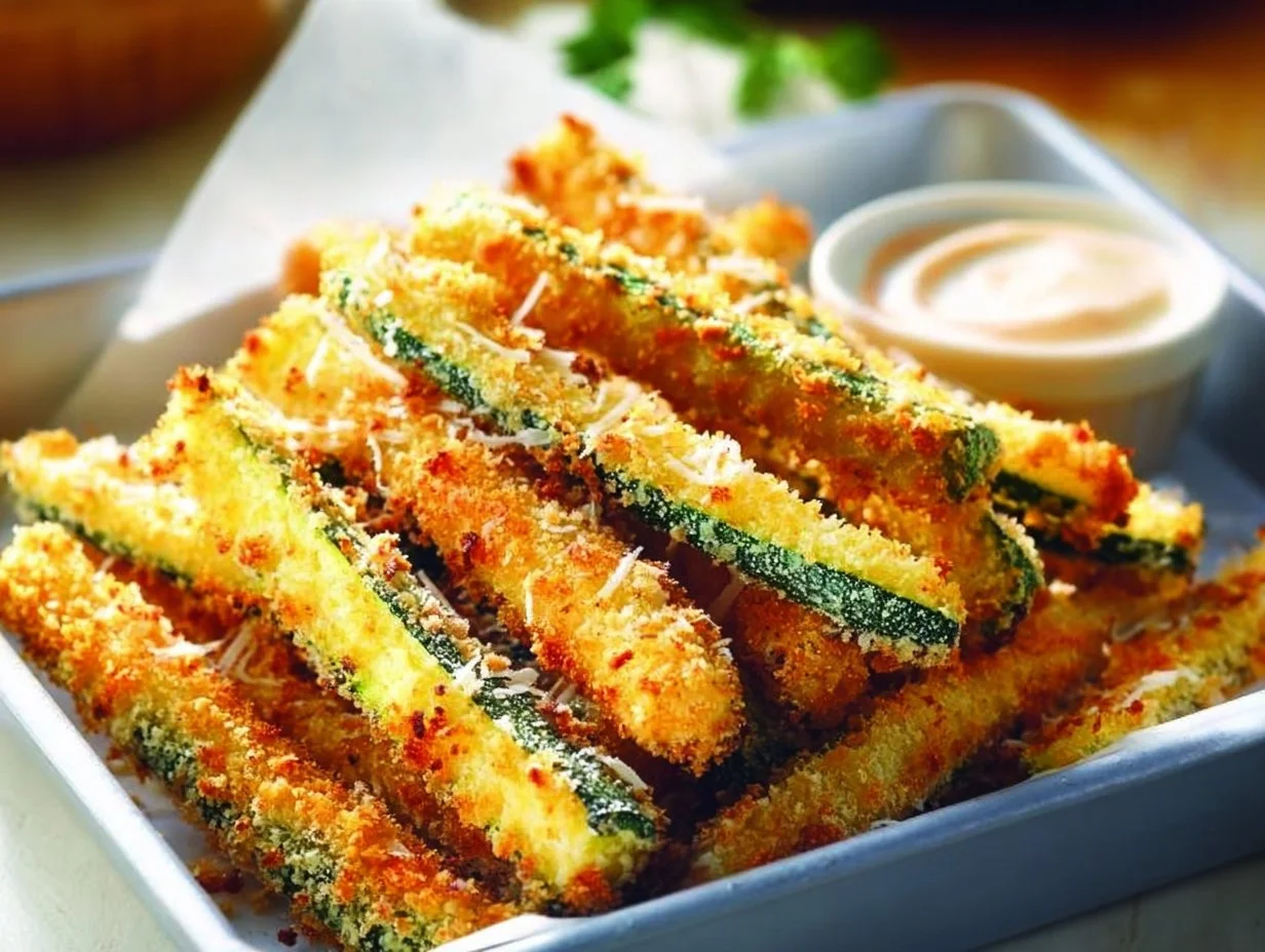 40-Minute Parmesan Zucchini Fries - Home Food Kitchen