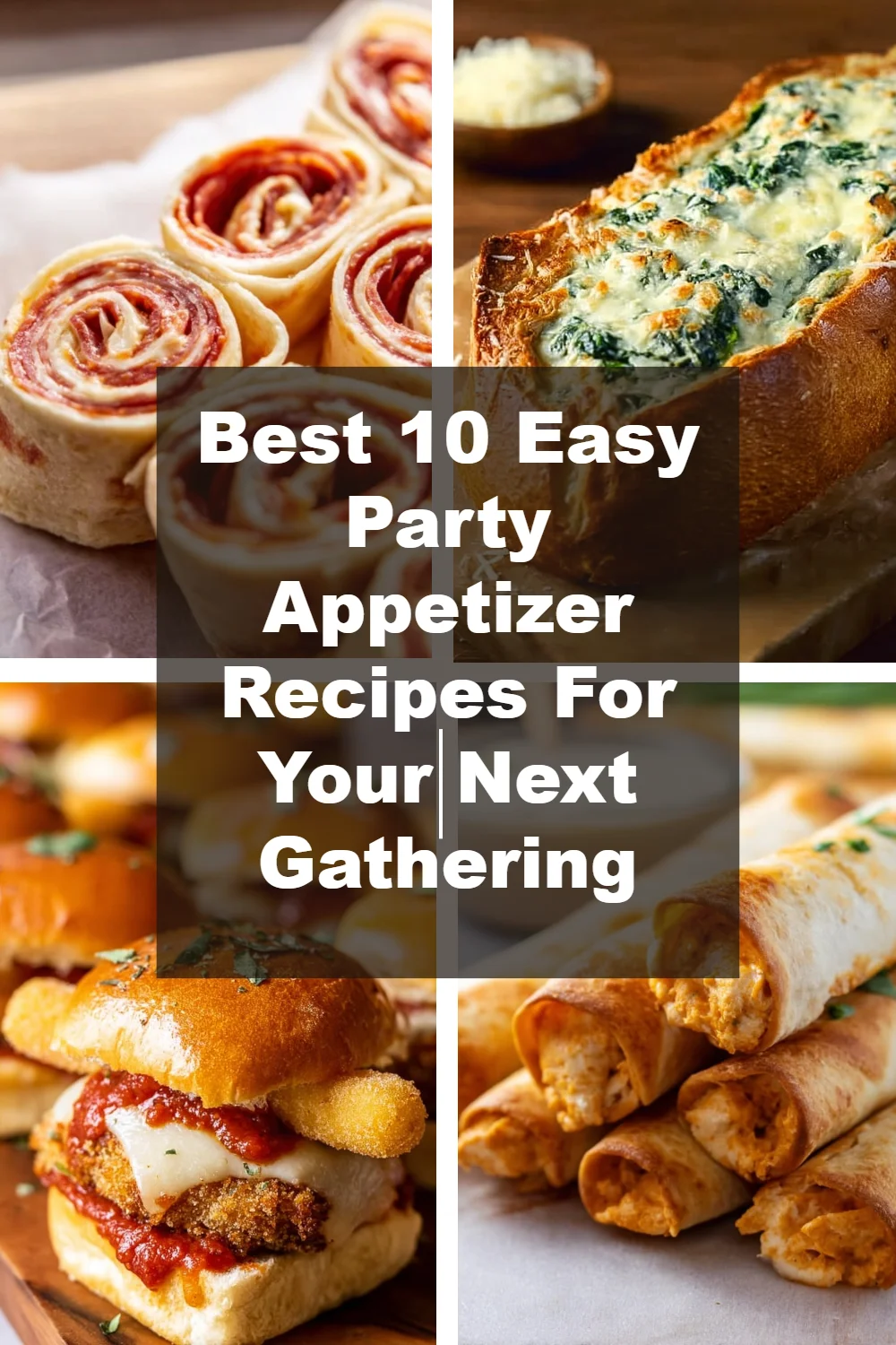 Best 10 Easy Party Appetizer Recipes For Your Next Gathering 1 A platter of easy party appetizers including dips and finger foods.