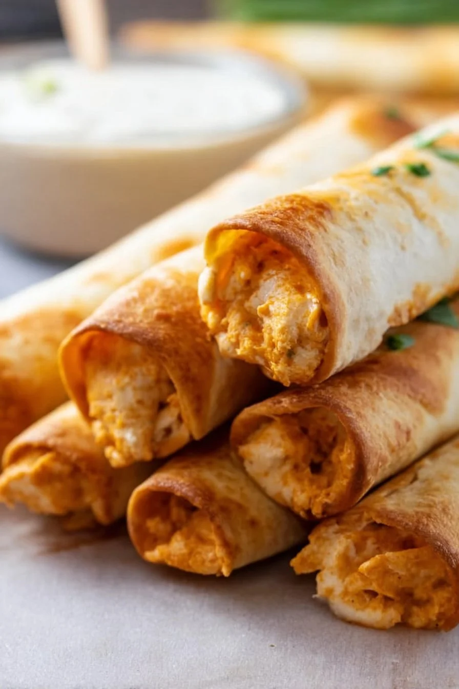 Best 10 Easy Party Appetizer Recipes For Your Next Gathering 3 Buffalo Chicken Taquitos