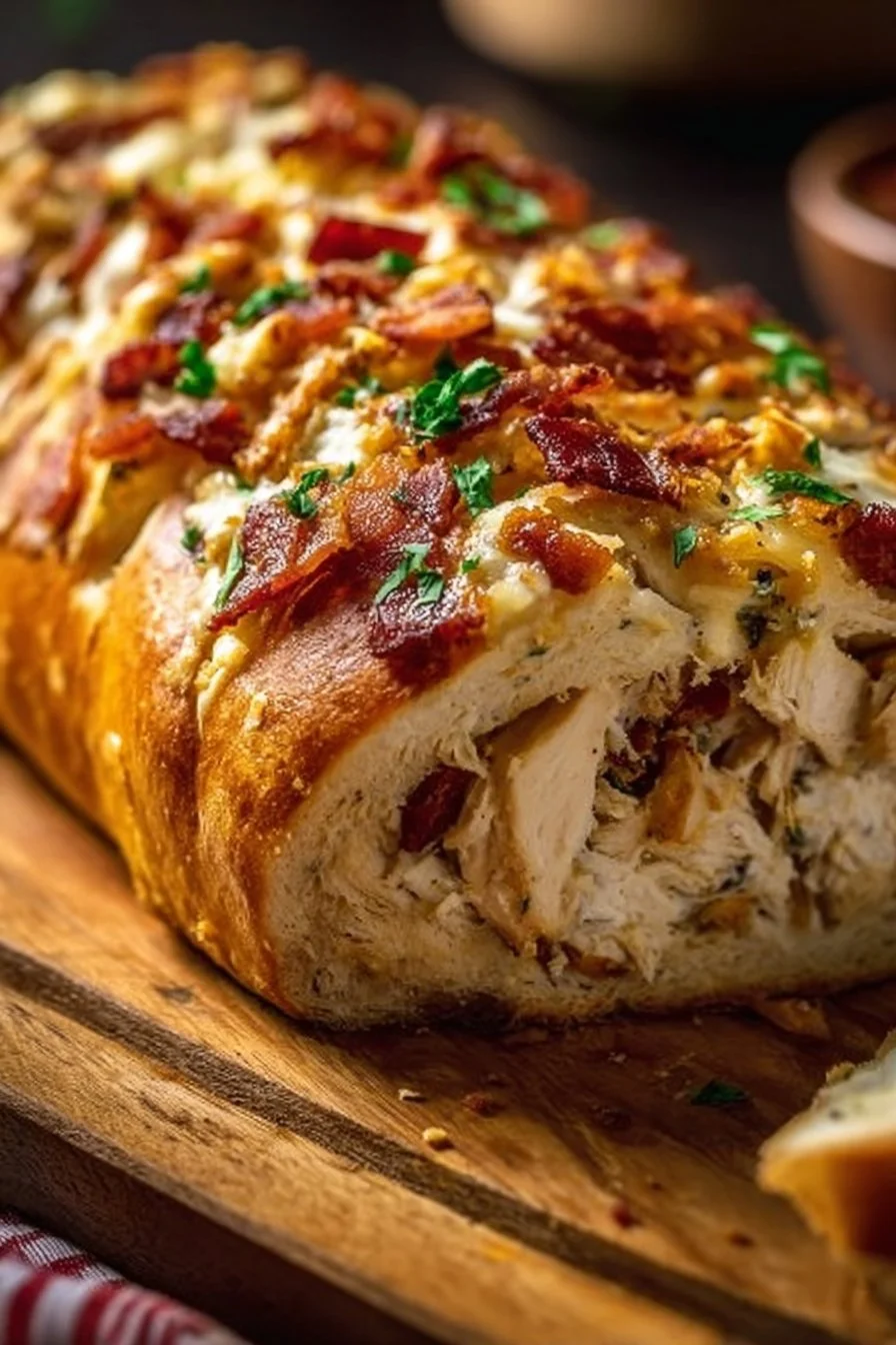 Best 10 Easy Party Appetizer Recipes For Your Next Gathering 7 Chicken Bacon Ranch Stuffed Bread