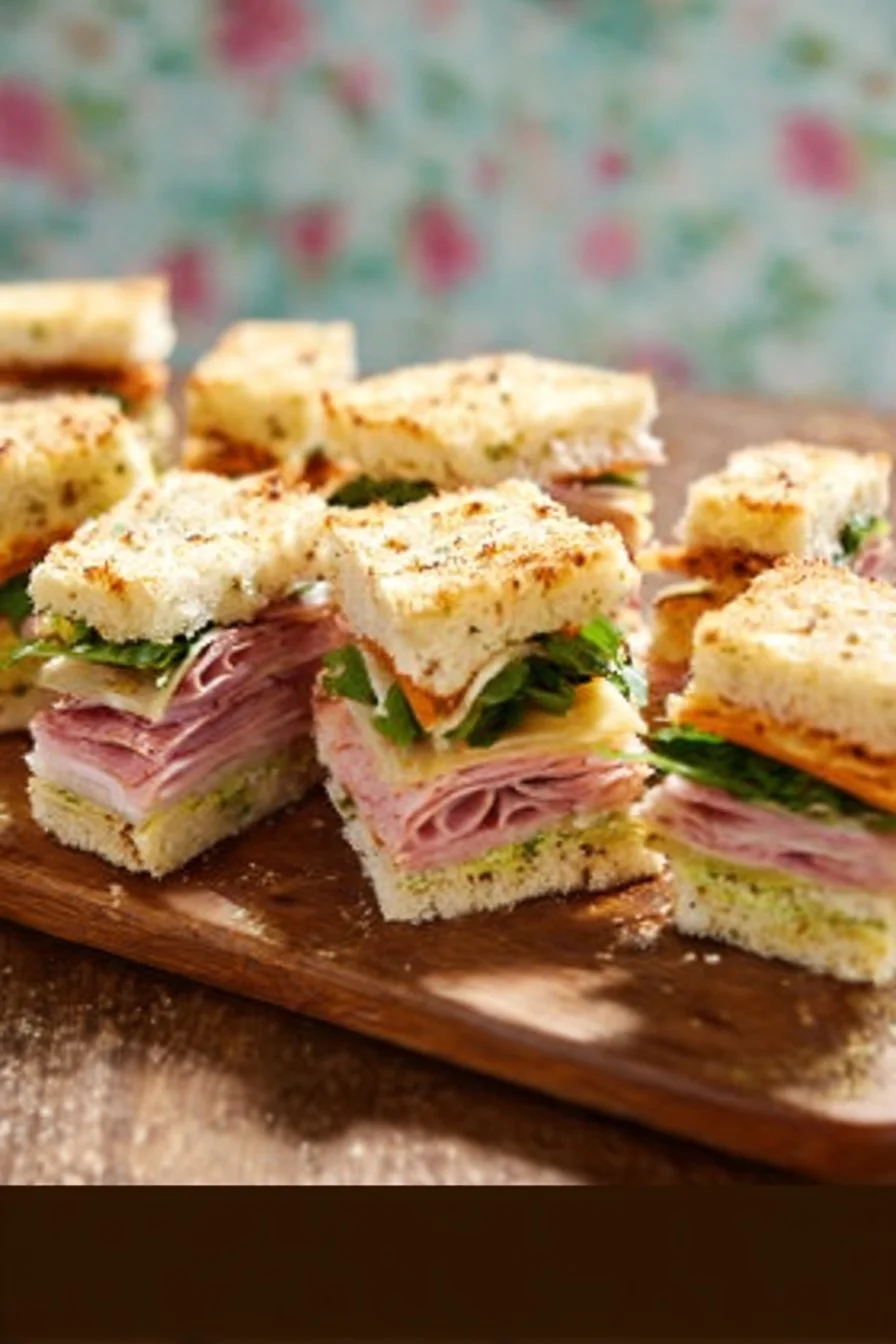Mini Focaccia Italian Sandwiches & Lambrusco