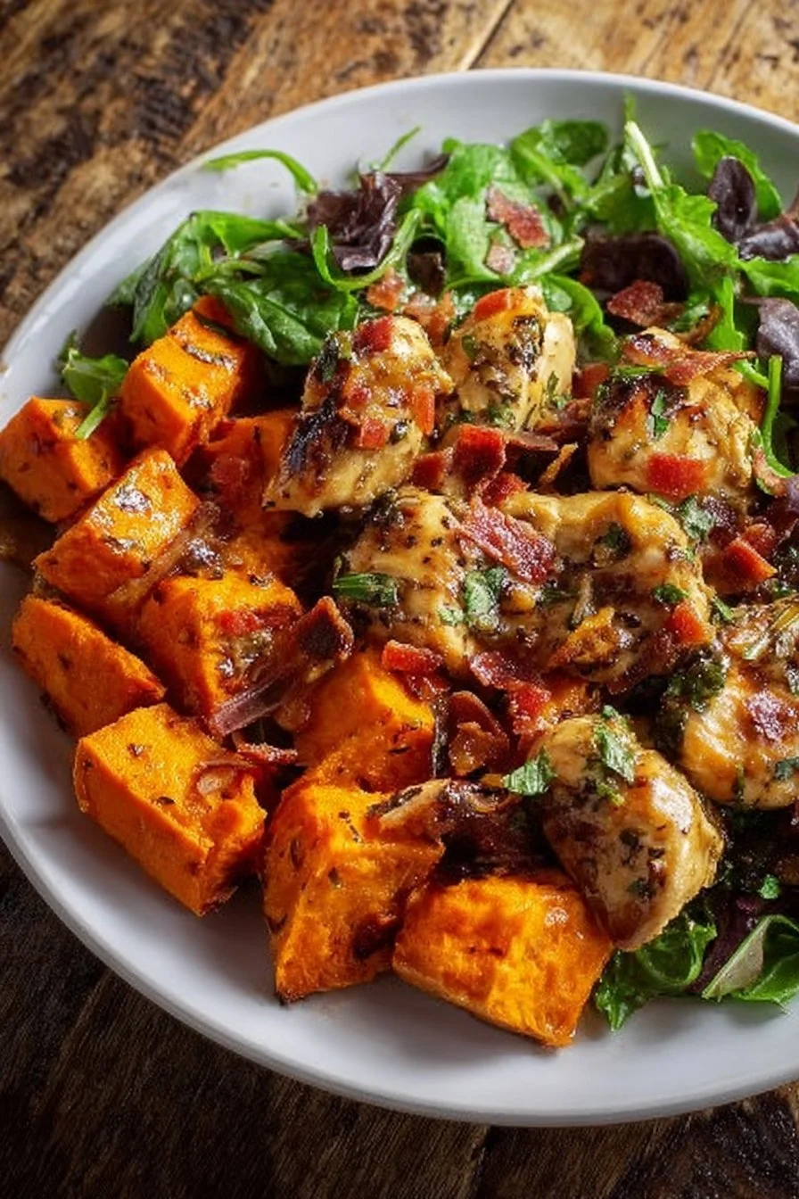 Best 18 Chicken Recipes for Quick and Delicious Meals 2 Maple Dijon Chicken & Sweet Potato Bowls