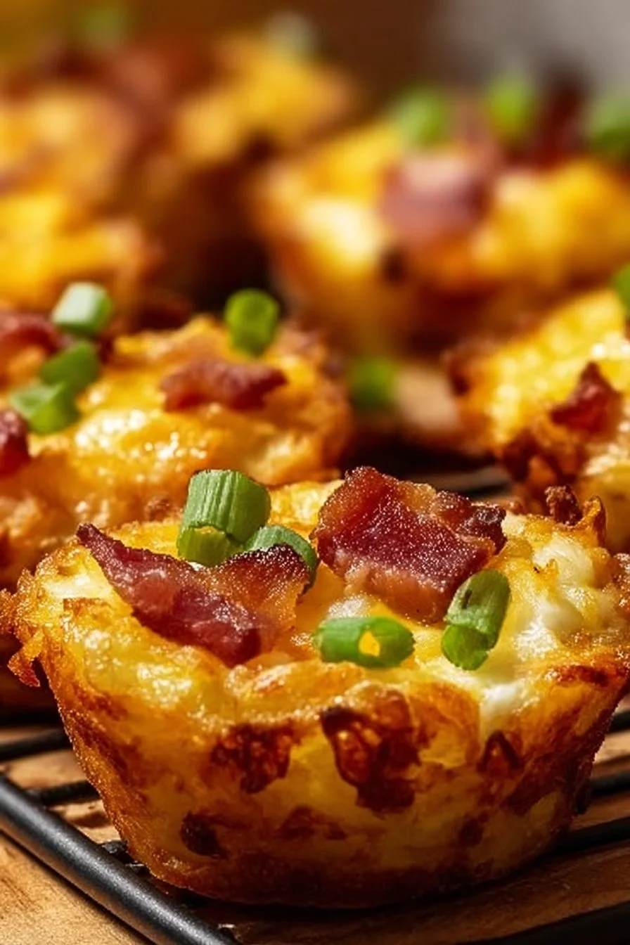 Loaded Bacon and Egg Hash Brown Muffins
