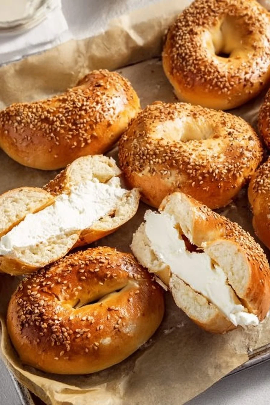 Air Fryer Protein Bagels
