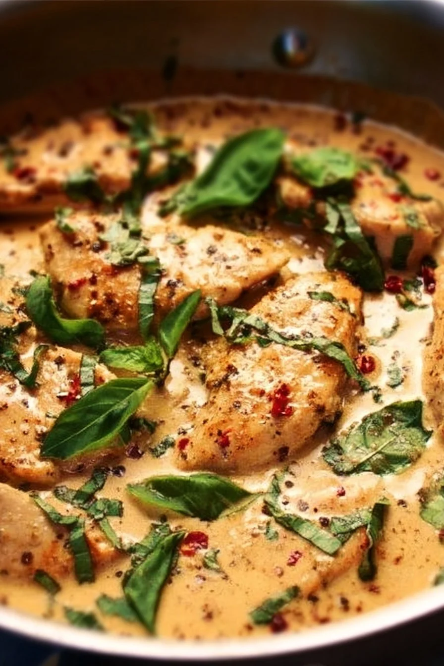 Creamy Parmesan Basil Chicken
