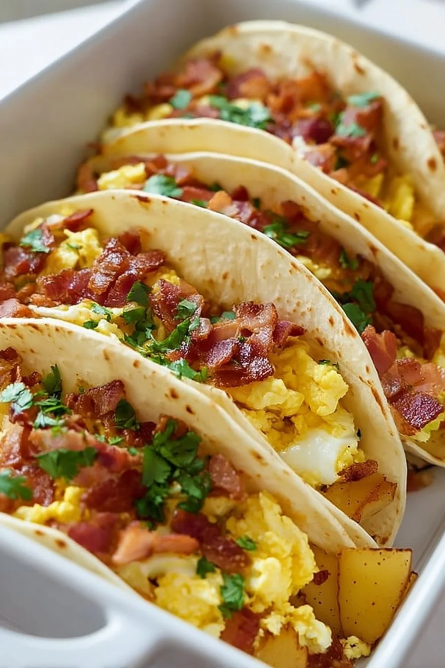 Easy Baked Breakfast Tacos