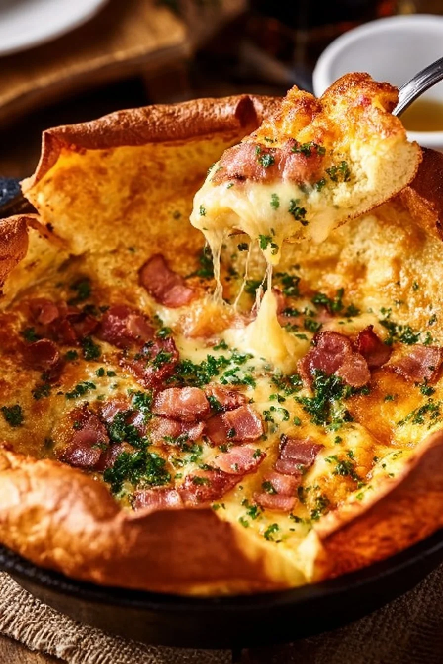 Savory Cheddar & Bacon Dutch Baby