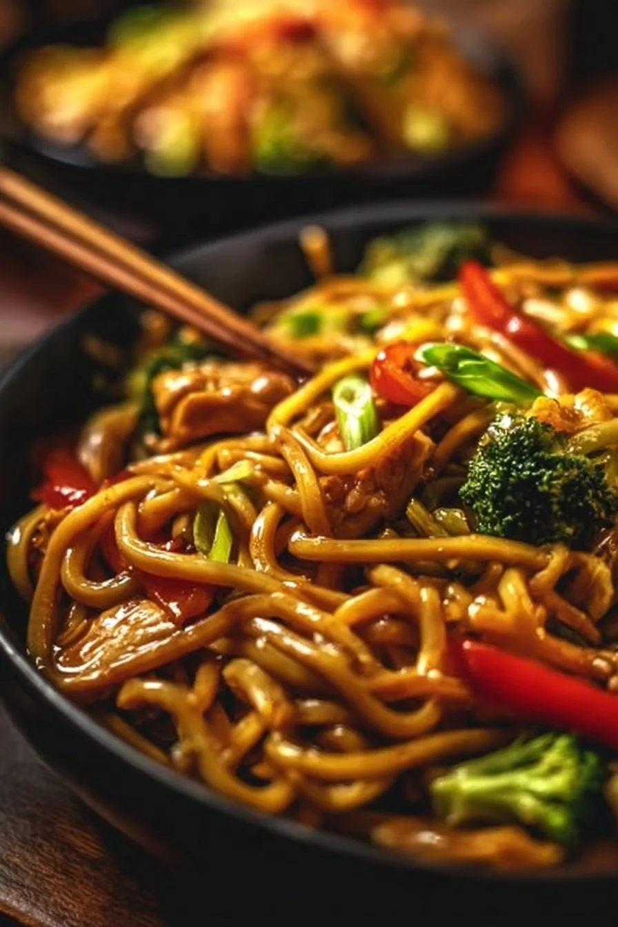 Crockpot Chicken Lo Mein