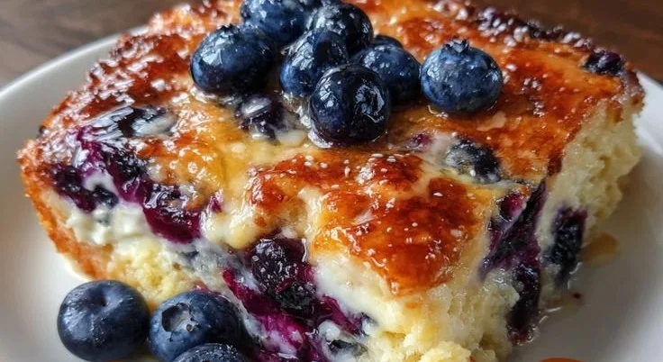 Blueberry Buttermilk Pancake Casserole