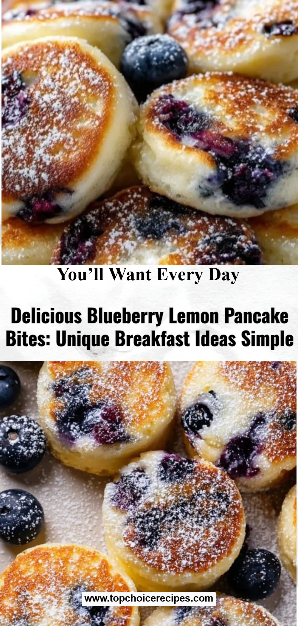 Blueberry Lemon Pancake Bites