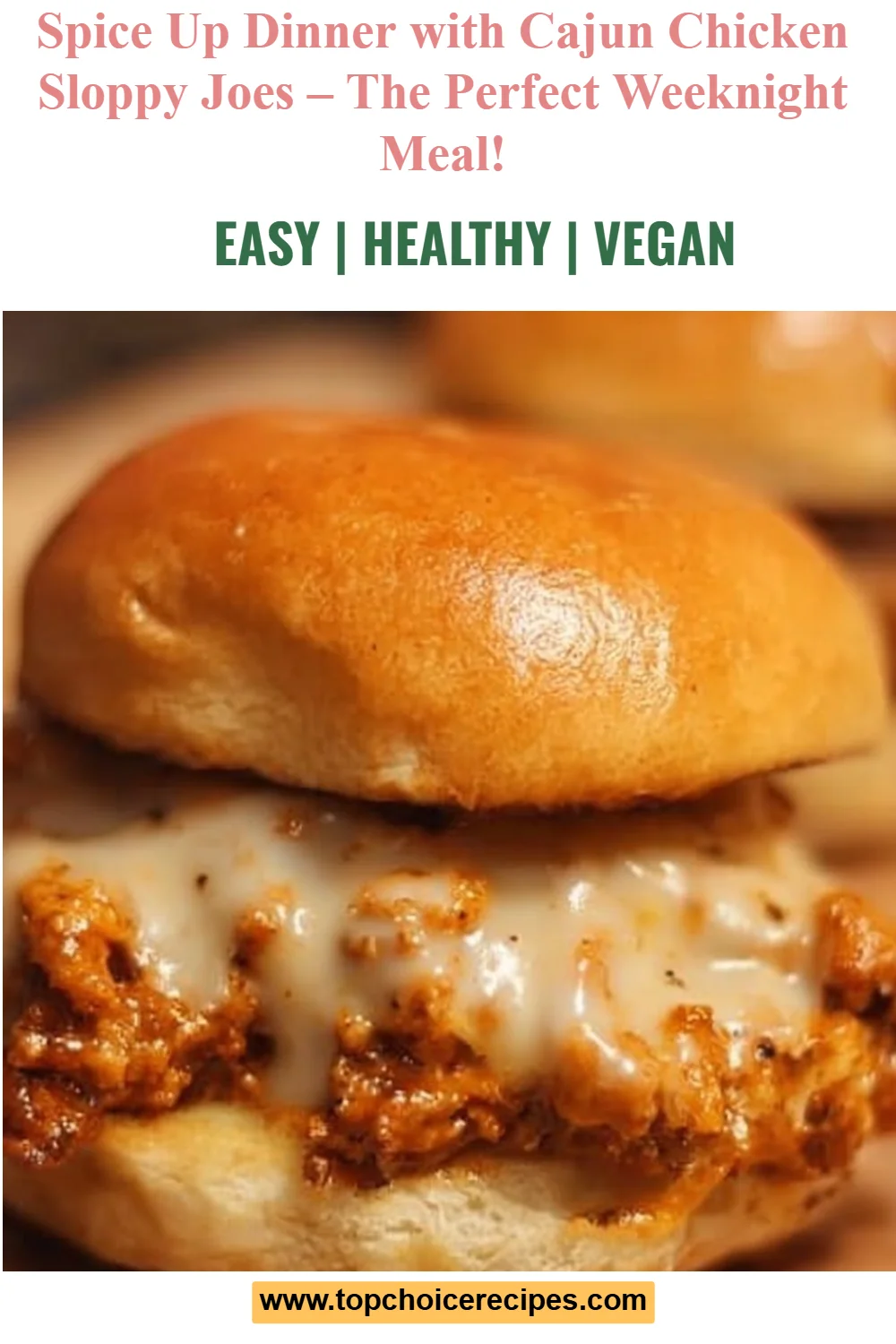 Cajun Chicken Sloppy Joes