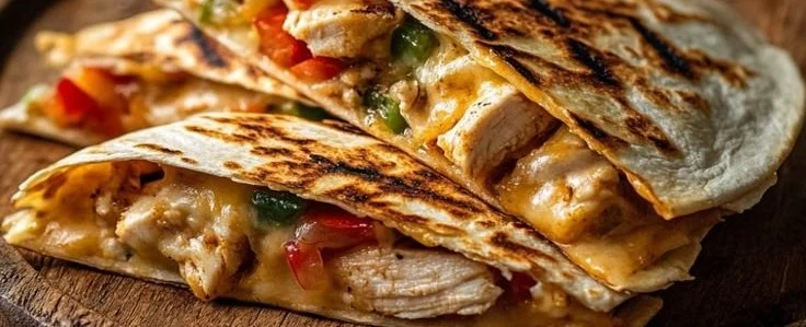 Cheesy Grilled Chicken Quesadillas