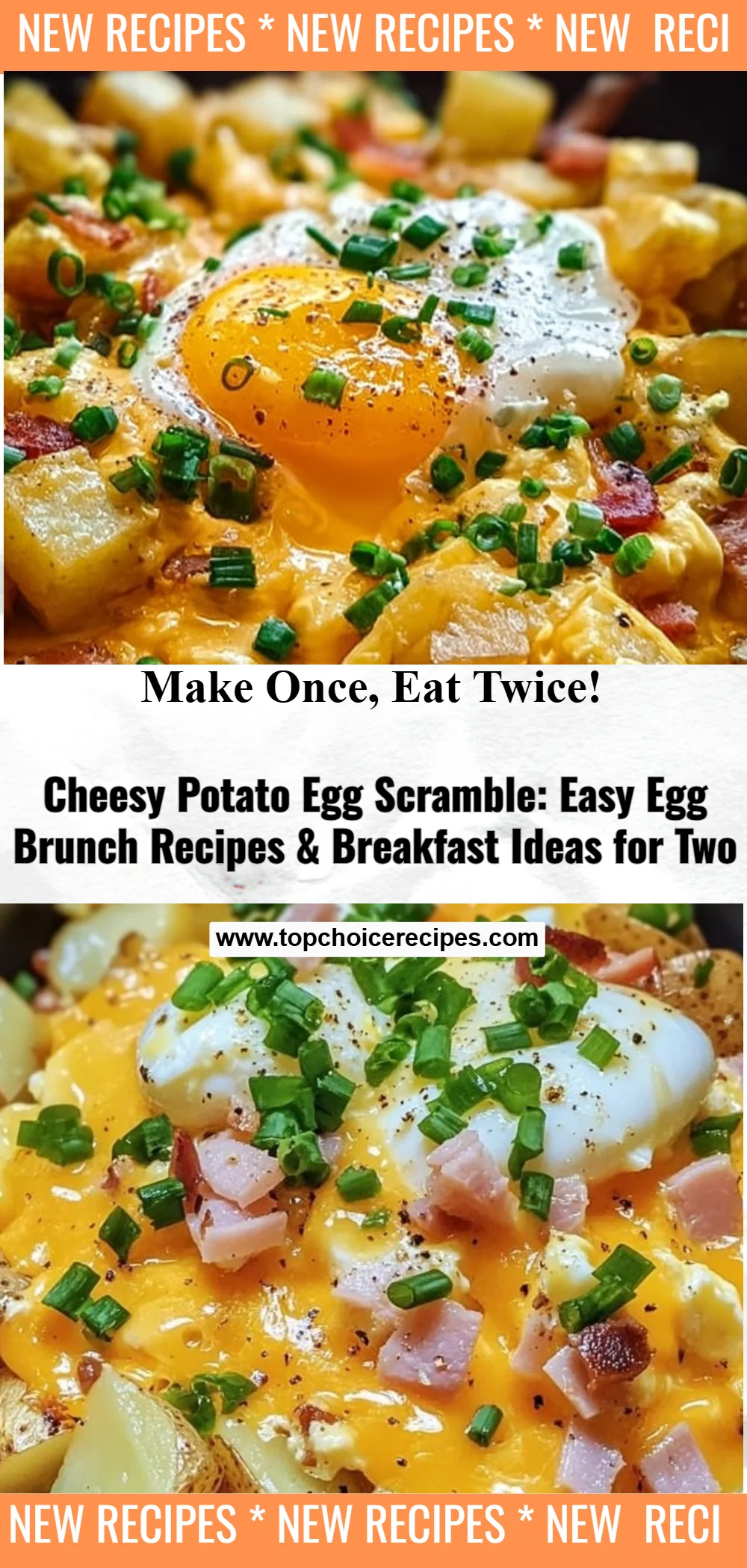 Cheesy Potato Egg Scramble