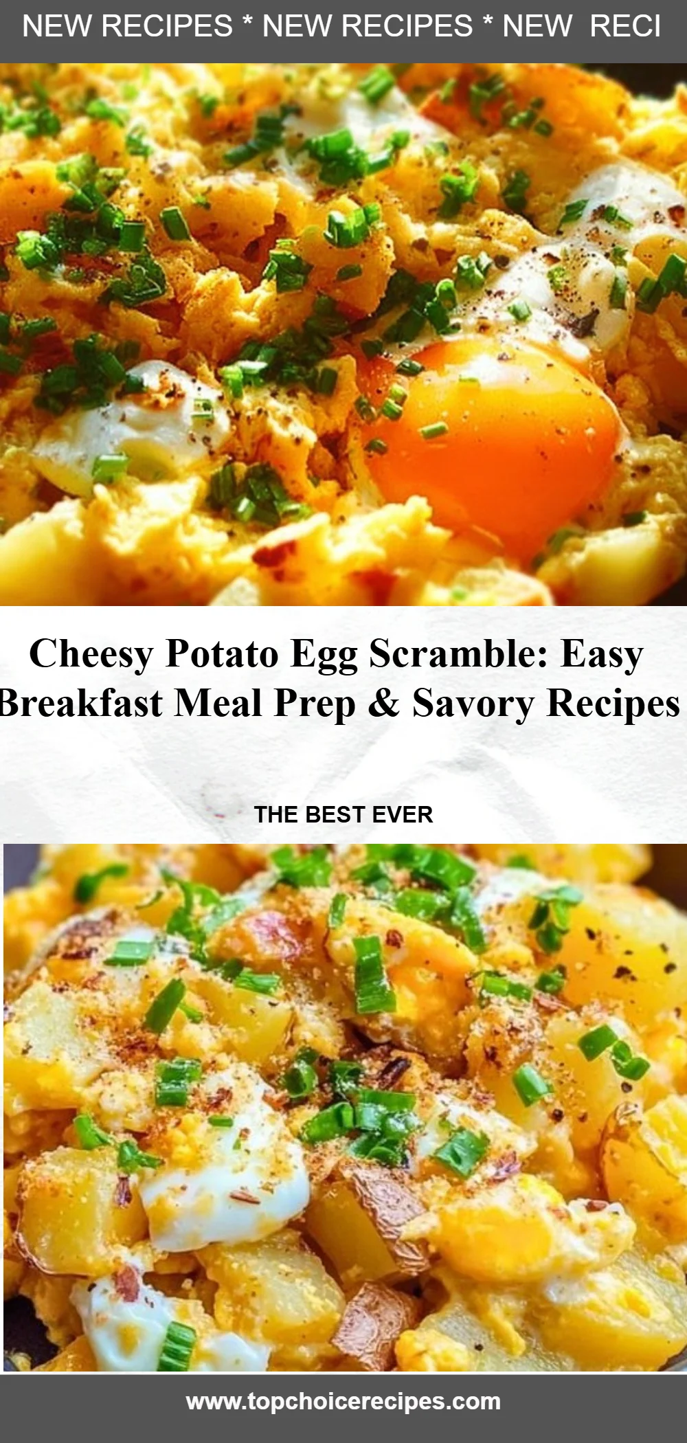 Cheesy Potato Egg Scramble 2 Cheesy Potato Egg Scramble