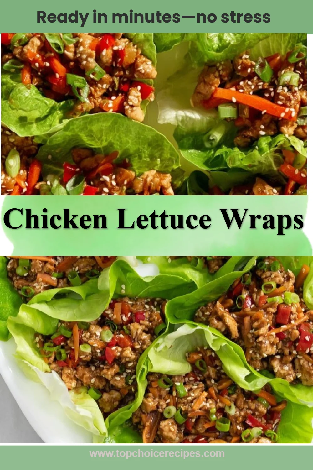 Chicken Lettuce Wraps 6 Chicken Lettuce Wraps