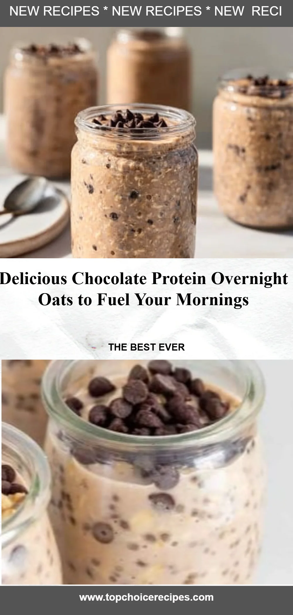 Chocolate Protein Overnight Oats