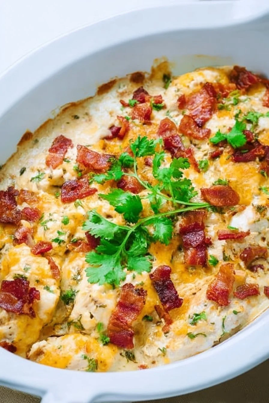 Crack Chicken 4 Delicious bowl of Crack Chicken topped with green onions and served with rice