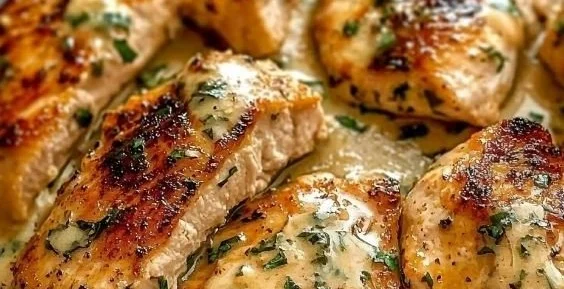 Creamy Garlic Chicken Skillet