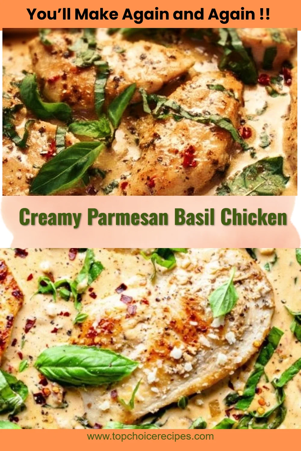 Creamy Parmesan Basil Chicken