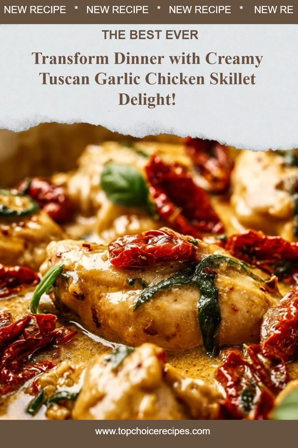 Creamy Tuscan Garlic Chicken Skillet 6 Creamy Tuscan Garlic Chicken Skillet