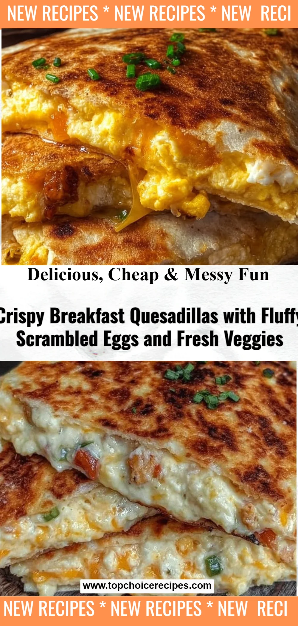 Crispy Breakfast Quesadillas