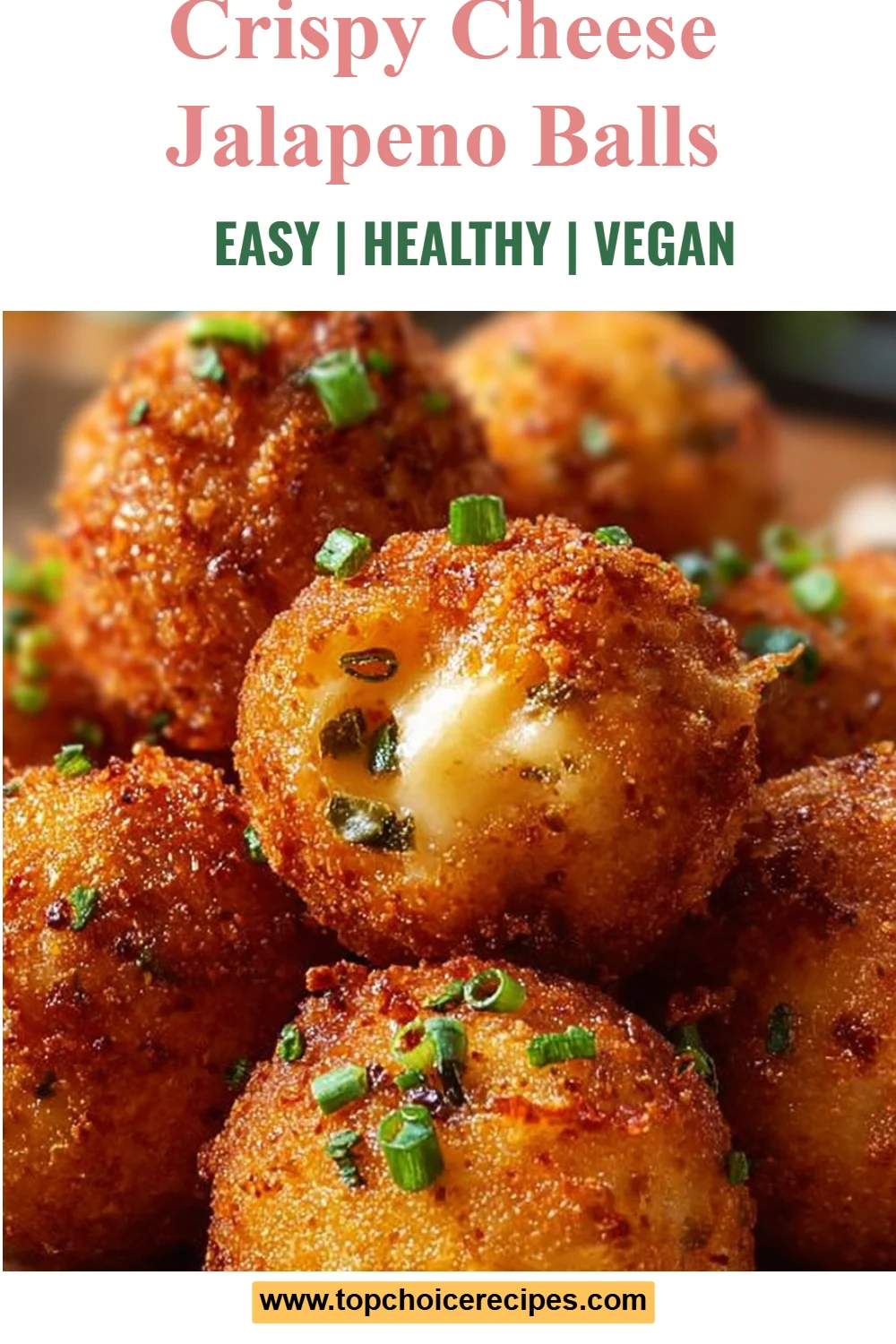 Crispy Cheese Jalapeno Balls 6 Crispy Cheese Jalapeno Balls