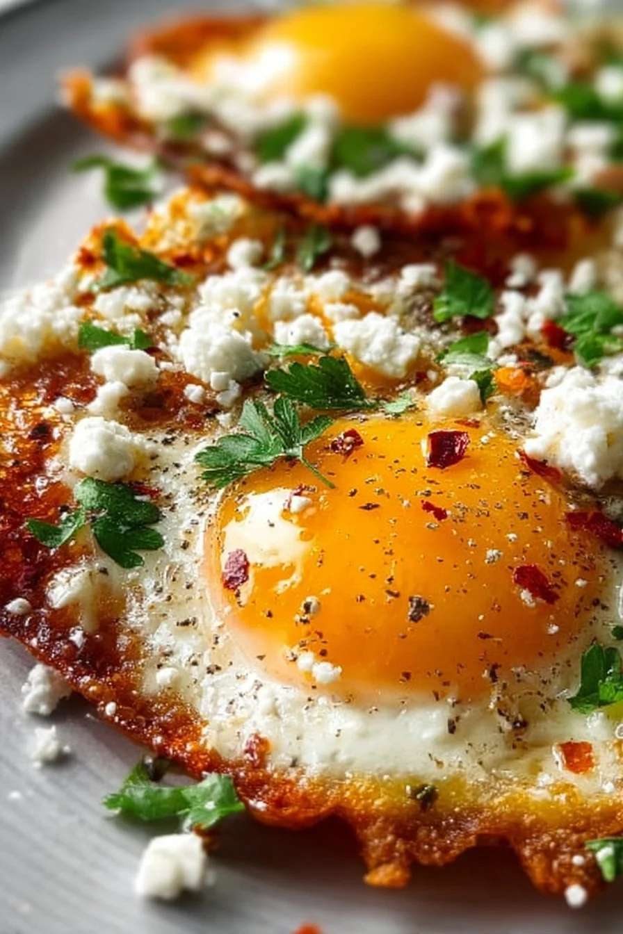 Crispy Feta Fried Eggs