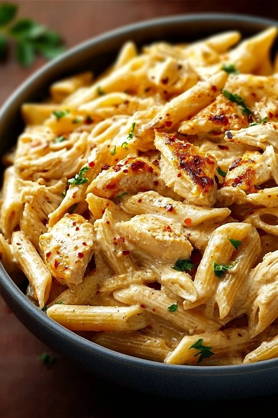 Crock Pot Creamy Cajun Chicken Pasta