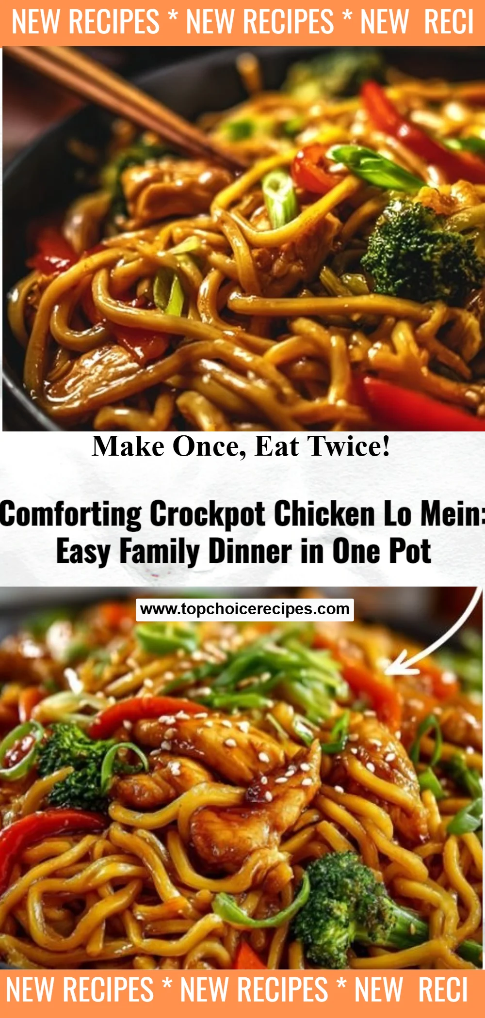 Crockpot Chicken Lo Mein