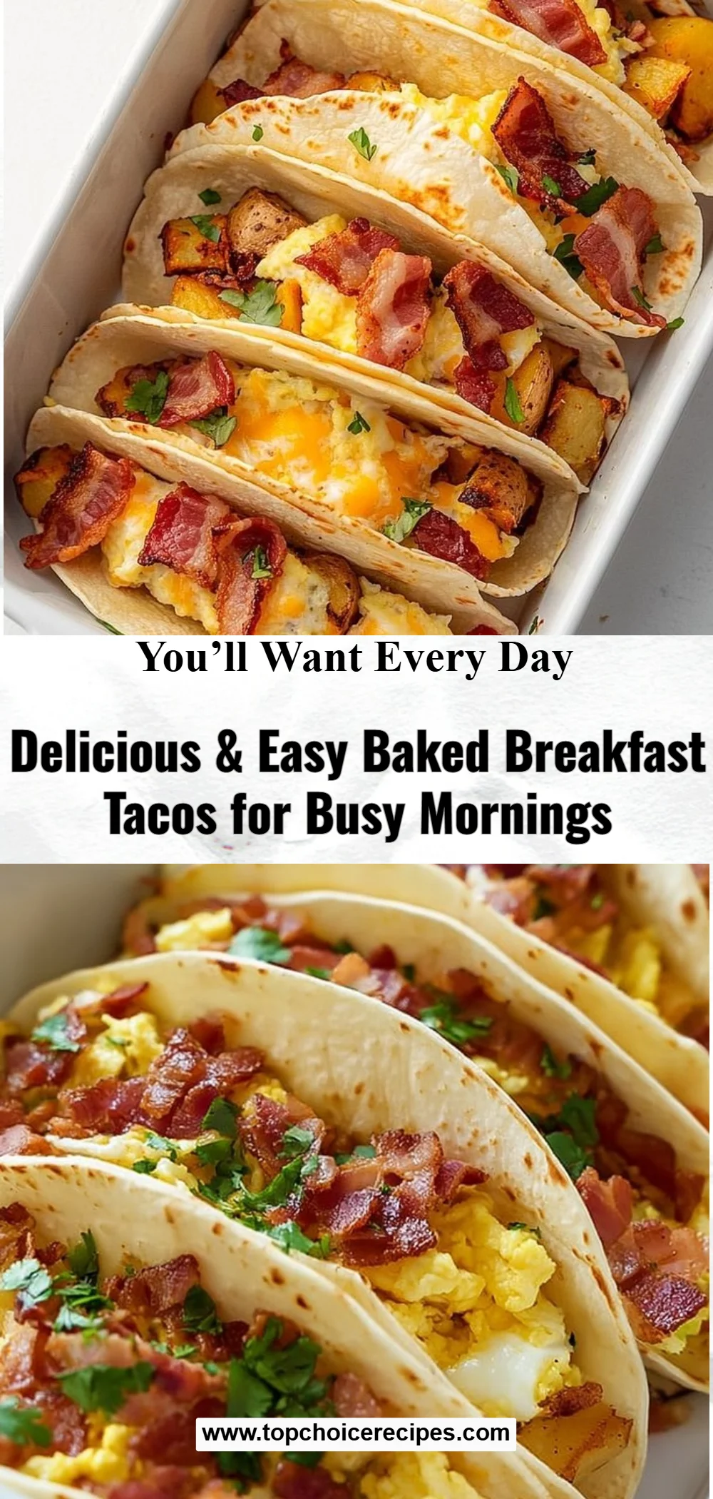 Easy Baked Breakfast Tacos