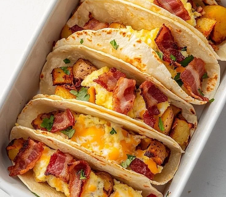 Easy Baked Breakfast Tacos