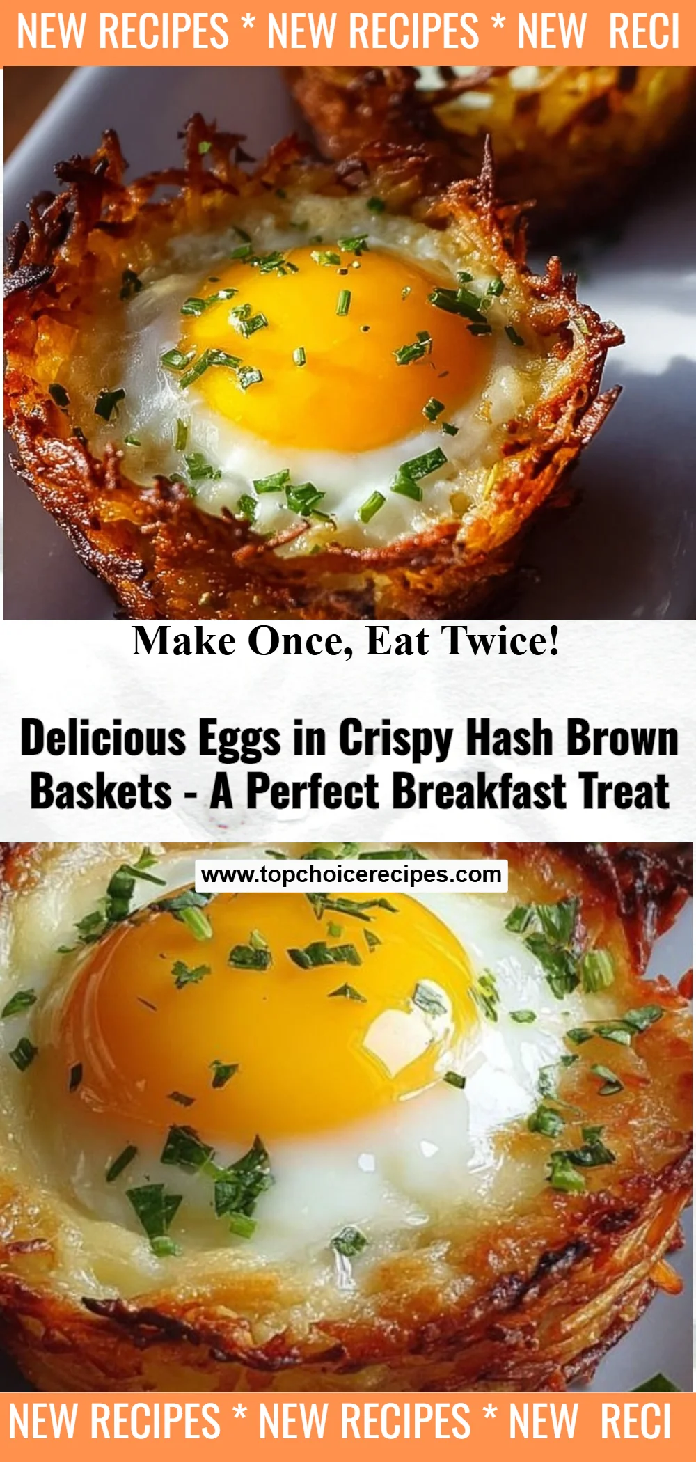 Eggs in Crispy Hash Brown Baskets 6 Eggs in Crispy Hash Brown Baskets