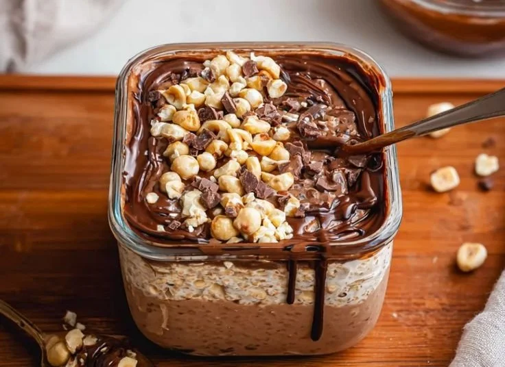 Ferrero Rocher Protein Overnight Oats