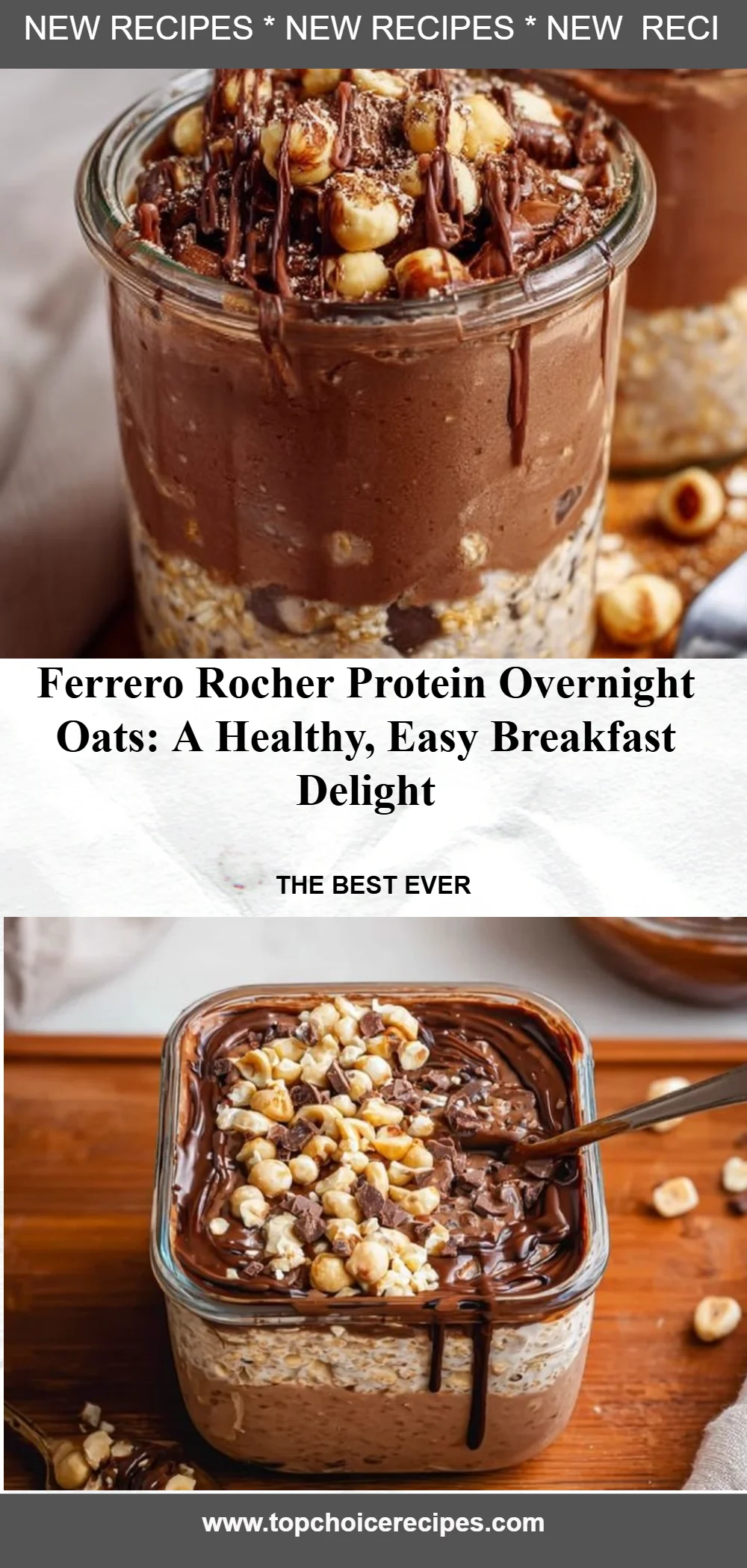 Ferrero Rocher Protein Overnight Oats